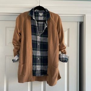 Lightweight J Crew plaid button up